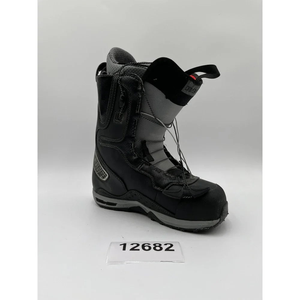 Burton Driver X Snowboard Boots Mens 9 Black Gray Traditional Lace UP Winter